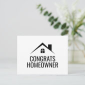 Glückwunsch Neue Hauseigentümer Real Anwesen Postkarte (Stehend Vorderseite)