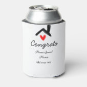 Glückwunsch neue Zuhause-Besitzer echtes Anwesen E Dosenkühler (Kanne Rückseite)