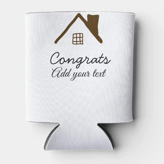 Glückwunsch neue Zuhause-Besitzer echtes Anwesen E Dosenkühler (Vorderseite)