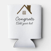 Glückwunsch neue Zuhause-Besitzer echtes Anwesen E Dosenkühler (Rückseite)