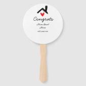 Glückwunsch neue Zuhause-Besitzer echtes Anwesen E Fächer (Rückseite)