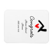 Glückwunsch neue Zuhause-Besitzer echtes Anwesen E Magnet (Horizontal)