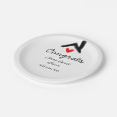 Glückwunsch neue Zuhause-Besitzer echtes Anwesen E Pappteller (Schrägansicht)