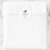 Glückwunsch neue Zuhause-Besitzer echtes Anwesen E Runder Aufkleber (Tasche)