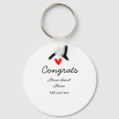 Glückwunsch neue Zuhause-Besitzer echtes Anwesen E Schlüsselanhänger (Rückseite)