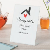 Glückwunsch neue Zuhause-Besitzer echtes Anwesen E Sockelschild (In Situ)