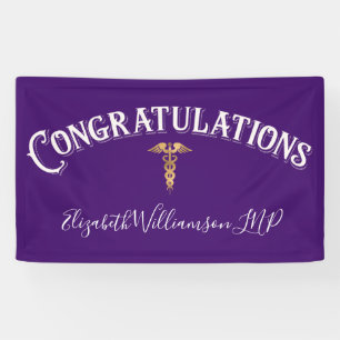 Glückwunsch Nurse Practitioner Medical Grad Banner