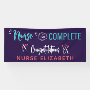 Glückwunsch Nursing School Abschluss Banner