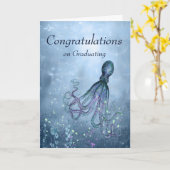 Glückwunsch Octopus könnte dich Abschluss umarmen Karte (Gelbe Blume)