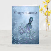 Glückwunsch Octopus könnte Ihre Karte umarmen (Gelbe Blume)