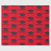 Glückwunsch! Packpapier für die Graduierungskappe (Flach)