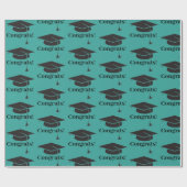 Glückwunsch! Packpapier für die Graduierungskappe (Flach)