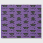 Glückwunsch! Packpapier für die Graduierungskappe (Flach)