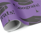 Glückwunsch! Packpapier für die Graduierungskappe (Rolleneckpunkt)
