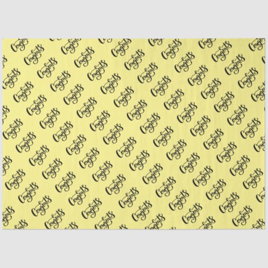 Glückwunsch-Papiere Seidenpapier (Vorderseite)