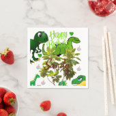 Glückwunsch-Papiertücher, Dinosaurier Serviette (Beispiel)