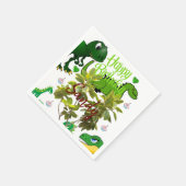 Glückwunsch-Papiertücher, Dinosaurier Serviette (Ecke)