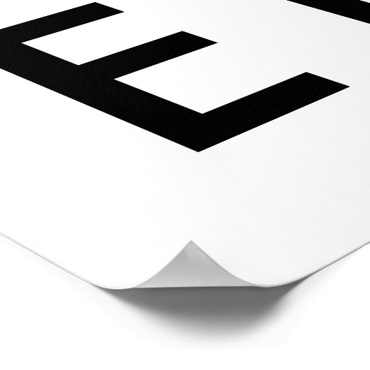 Glückwunsch personalisierter Abschluss Poster (Ecke)