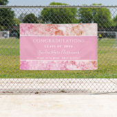 Glückwunsch Pink Amethyst Crystal Abschluss Banner (Insitu)