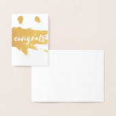 Glückwunsch Pinselstrich aufdecken Folienkarte (Anzeige)