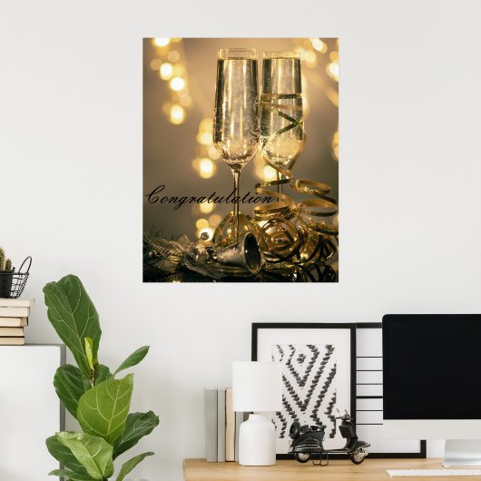 Glückwunsch Poster (Heimbüro)