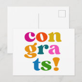 Glückwunsch Postkarte (Vorne/Hinten)