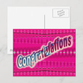 Glückwunsch Postkarte (Vorne/Hinten)