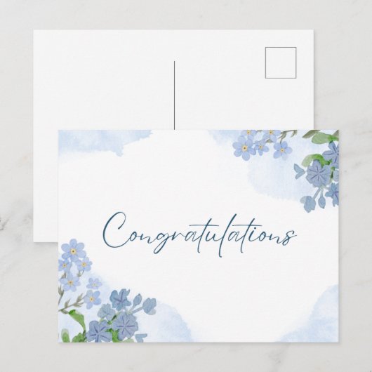 Glückwunsch Postkarte (Vorne/Hinten)