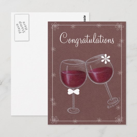 Glückwunsch! Postkarte (Vorne/Hinten)