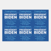 Glückwunsch Präsident Biden Most Voted Candidate B Geschenkpapier Set (Vorderseite 2)