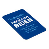Glückwunsch Präsident Biden Most Voted Candidate B Magnet (Rechte Seite)