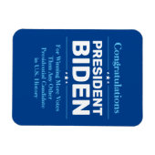 Glückwunsch Präsident Biden Most Voted Candidate B Magnet (Horizontal)