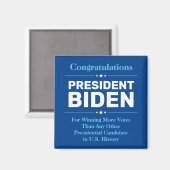 Glückwunsch Präsident Biden Most Voted Candidate B Magnet (Vorderseite/Rückseite)