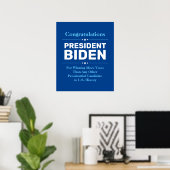 Glückwunsch Präsident Biden Most Voted Candidate B Poster (Heimbüro)