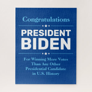 Glückwunsch Präsident Biden Most Voted Candidate B Puzzle