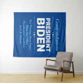 Glückwunsch Präsident Biden Most Voted Candidate B Wandteppich (Beispiel (Horizontal))