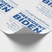 Glückwunsch Präsident Biden Most Voted Candidate Geschenkpapier (Ecke)