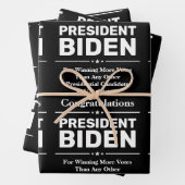 Glückwunsch Präsident Biden Most Voted Candidate Geschenkpapier Set (Beispiel)