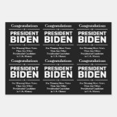 Glückwunsch Präsident Biden Most Voted Candidate Geschenkpapier Set (Vorderseite)