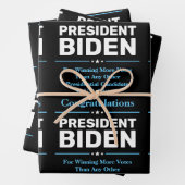 Glückwunsch Präsident Biden Most Voted Candidate Geschenkpapier Set (Beispiel)