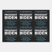 Glückwunsch Präsident Biden Most Voted Candidate Geschenkpapier Set (Vorderseite)