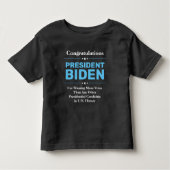 Glückwunsch Präsident Biden Most Voted Candidate Kleinkind T-shirt (Vorderseite)