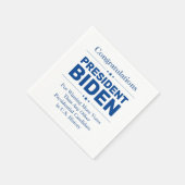 Glückwunsch Präsident Biden Most Voted Candidate Serviette (Ecke)