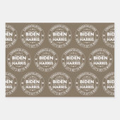 Glückwunsch Präsident Biden, VP Harris! Benutzerde Geschenkpapier Set (Vorderseite 2)