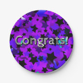 Glückwunsch! Punk Stars Pappteller (Vorderseite)