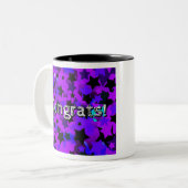 Glückwunsch! Punk Stars Zweifarbige Tasse (Vorderseite Links)