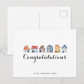 Glückwunsch Real Anwesen Neue Wohnung Postkarte (Vorne/Hinten)