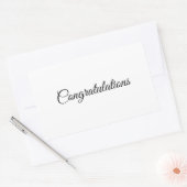 Glückwunsch Rechteckiger Aufkleber (Umschlag)