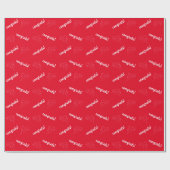 Glückwunsch! Red Wrapping Paper Geschenkpapier (Flach)