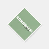 Glückwunsch Retiree Serviette (Ecke)